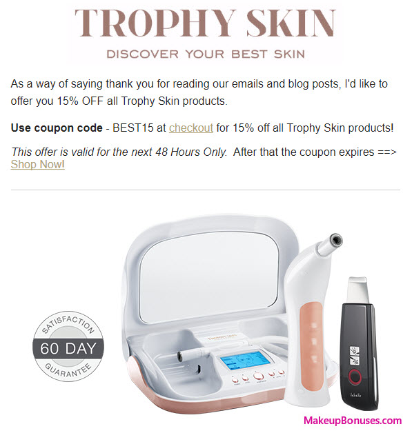 Trophy Skin Sale - MakeupBonuses.com