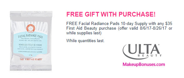 Receive a free 10-pc gift with your $35 First Aid Beauty purchase
