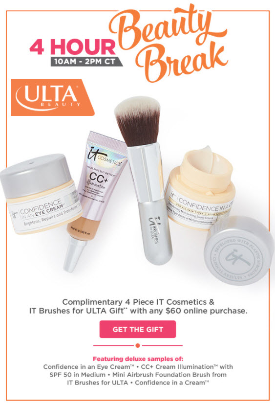Receive a free 4-pc gift with your $60 Multi-Brand purchase