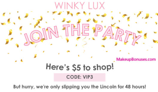 Winky Lux Sale - MakeupBonuses.com