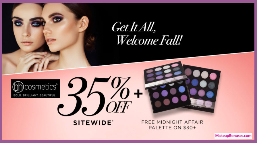 Receive a free 16-pc gift with your $30 BH Cosmetics purchase