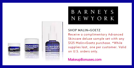 Receive a free 3-pc gift with your $125 Malin + Goetz purchase