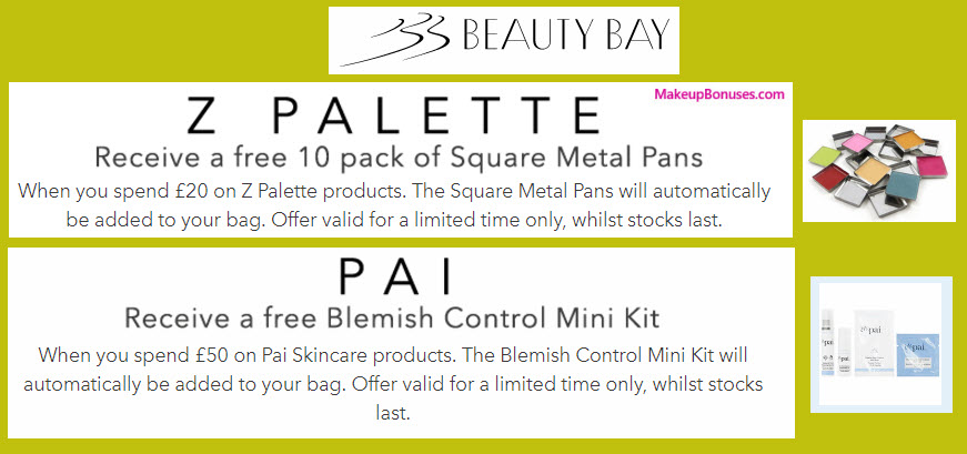 Receive a free 4-pc gift with your ~$68 (50 GBP) purchase