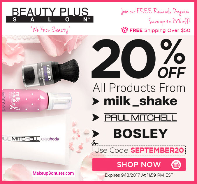 Beauty Plus Salon Sale - MakeupBonuses.com