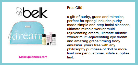 Belk Beauty Event and Promo Offers - Makeup Bonuses