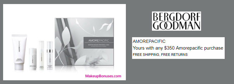 Receive a free 4-pc gift with your $350 AMOREPACIFIC purchase
