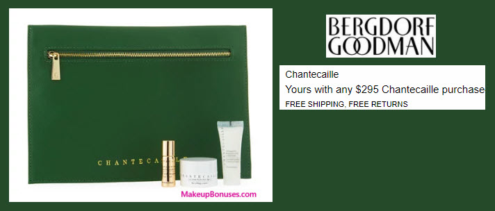 Receive a free 3-pc gift with your $295 Chantecaille purchase