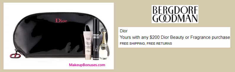 Receive a free 4-pc gift with your $200 Dior Beauty purchase
