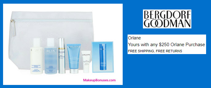 Receive a free 7-pc gift with your $250 Orlane purchase