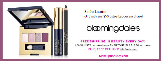 Receive a free 3-pc gift with your $50 Estée Lauder purchase