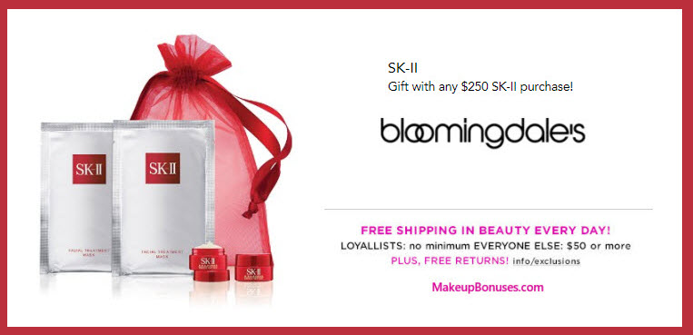 Receive a free 4-pc gift with your $250 SK-II purchase