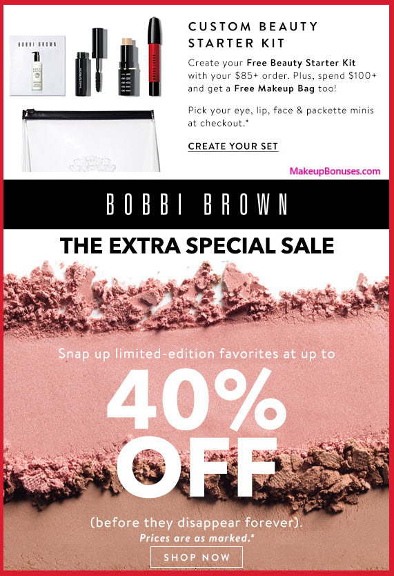 Receive a free 5-pc gift with your $100 Bobbi Brown purchase