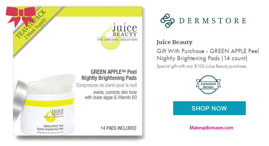 Receive a free 14-pc gift with your $100 Juice Beauty purchase