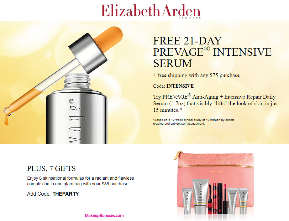 Elizabeth Arden Free Gift with Purchase Makeup Bonuses