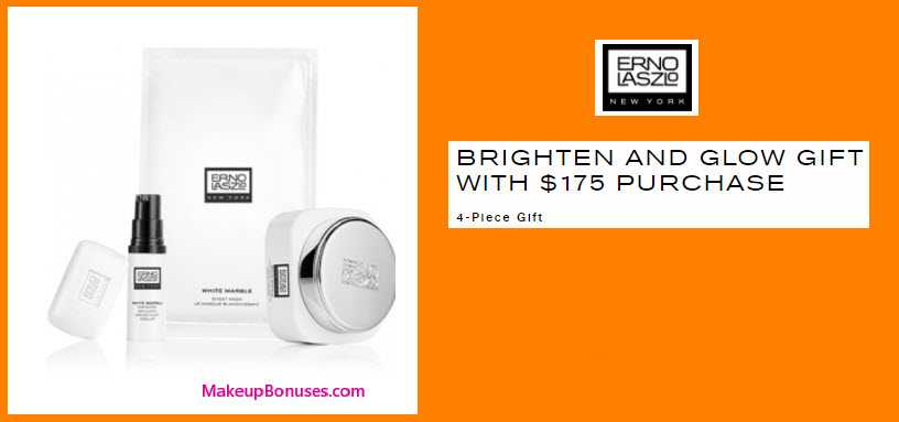 Receive a free 4-pc gift with your $175 Erno Laszlo purchase