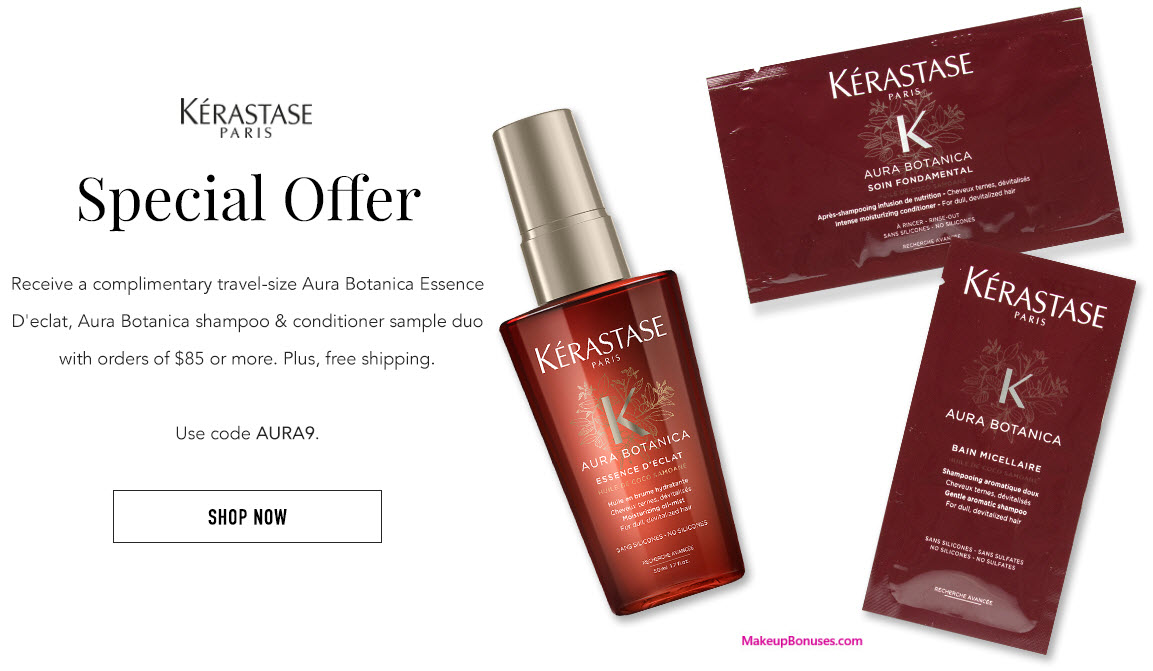 Receive a free 3-pc gift with your $85 Kérastase purchase