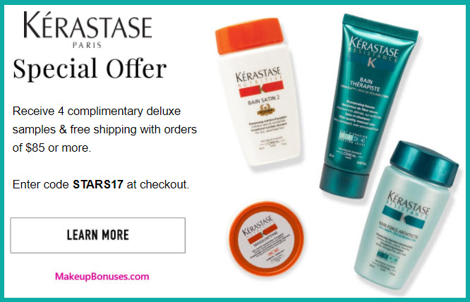Receive a free 4-pc gift with your $85 Kérastase purchase