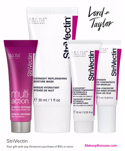 Receive a free 4-pc gift with your $95 StriVectin purchase