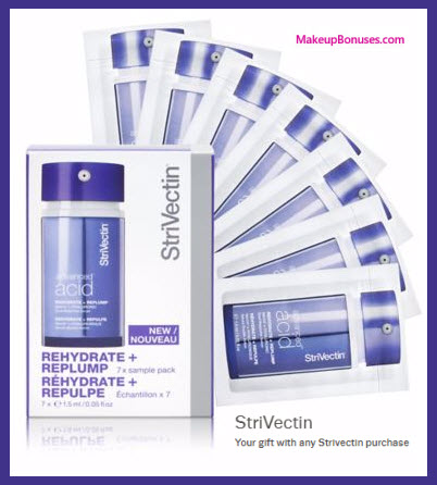 Receive a free 7-pc gift with your any StriVectin purchase