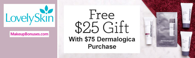 Receive a free 4-pc gift with your $75 Dermalogica purchase