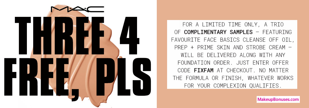 Receive a free 3-pc gift with your Foundation purchase