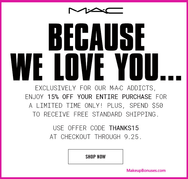 MAC Cosmetics Sale - MakeupBonuses.com