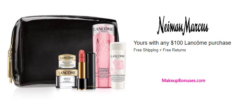 Receive a free 6-pc gift with your $100 Lancôme purchase