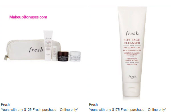 Receive a free 6-pc gift with your $175 Fresh purchase