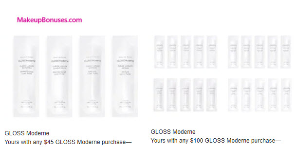 Receive a free 24-pc gift with your $100 GLOSS Moderne purchase