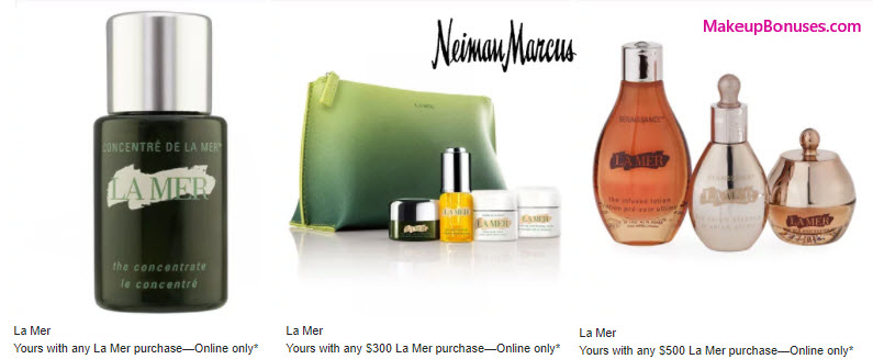 Receive a free 5-pc gift with your $300 La Mer purchase