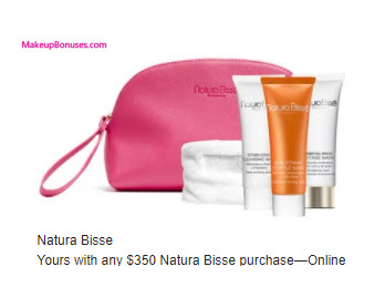 Receive a free 4-pc gift with your $350 Natura Bissé purchase