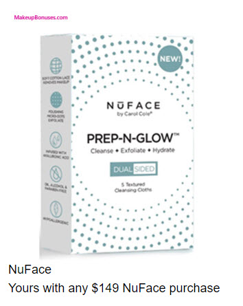 Receive a free 5-pc gift with your $149 NuFace purchase