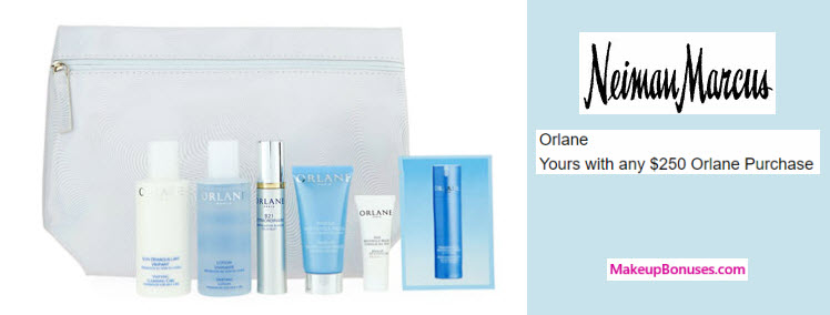 Receive a free 7-pc gift with your $250 Orlane purchase