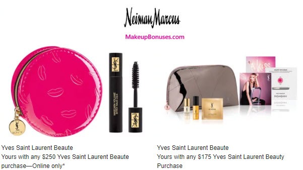 Receive a free 5-pc gift with your $175 Yves Saint Laurent purchase