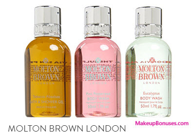 Receive a free 3-pc gift with your $75 Molton Brown purchase