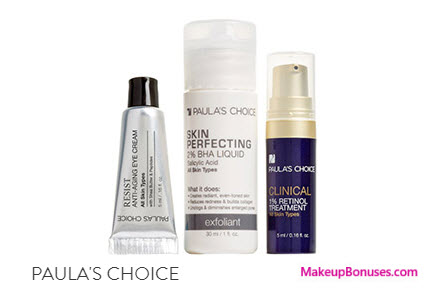 Receive a free 3-pc gift with your $75 PAULA'S CHOICE purchase