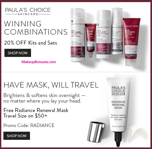 Paula's Choice Sale - MakeupBonuses.com