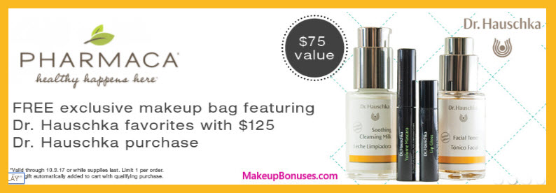 Receive a free 5-pc gift with your $125 Dr Hauschka purchase