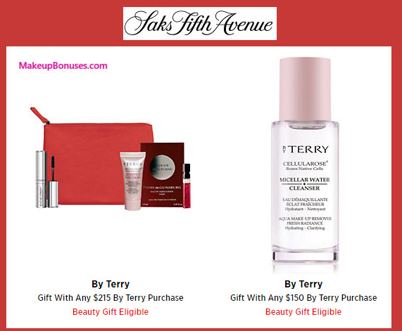 Receive a free 5-pc gift with your $215 By Terry purchase
