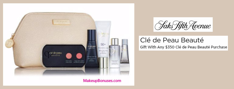 Receive a free 6-pc gift with your $350 Clé de Peau Beauté purchase