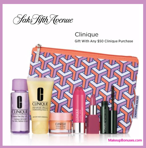 Receive a free 7-pc gift with your $50 Clinique purchase