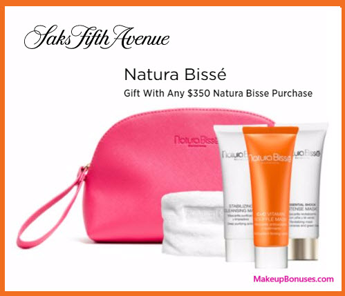 Receive a free 5-pc gift with your $350 Natura Bissé purchase