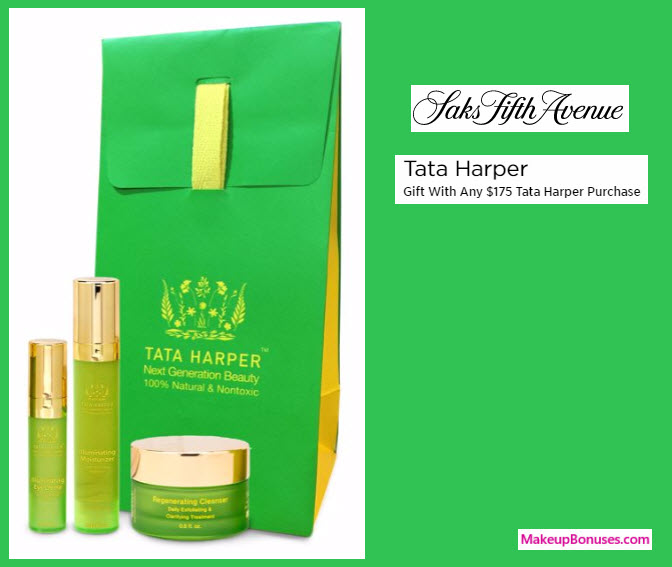 Receive a free 3-pc gift with your $175 Tata Harper purchase