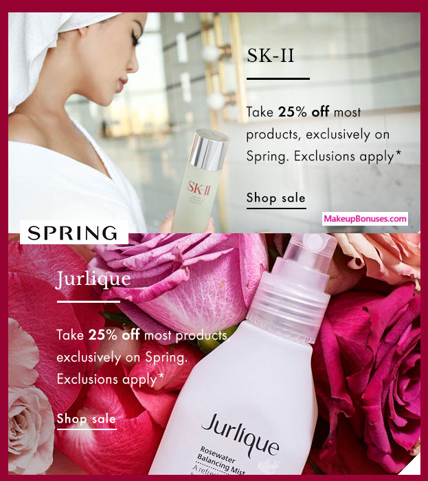 Spring Sale - MakeupBonuses.com