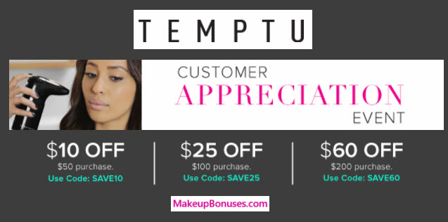 Temptu Sale - MakeupBonuses.com