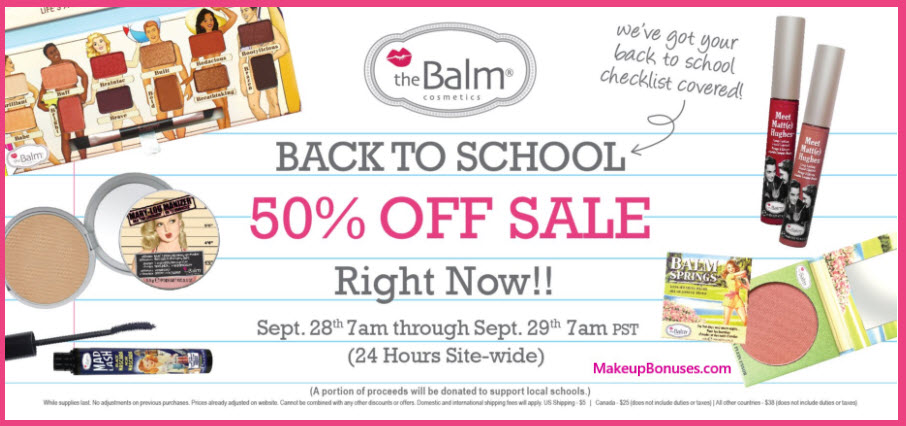 The Balm Sale - MakeupBonuses.com