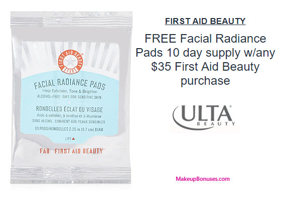 Receive a free 10-pc gift with your $35 First Aid Beauty purchase