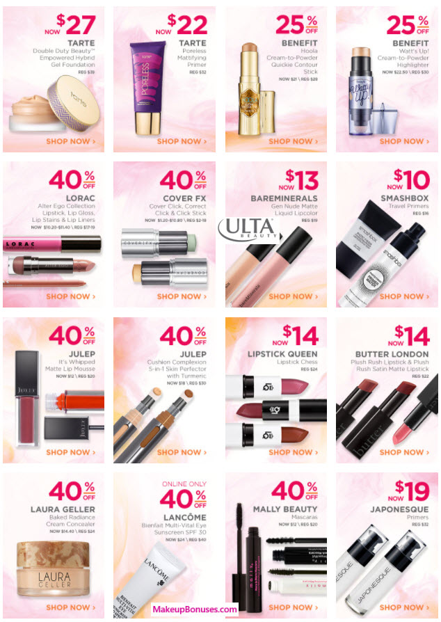 Ulta 21 Days of Beauty Discounts