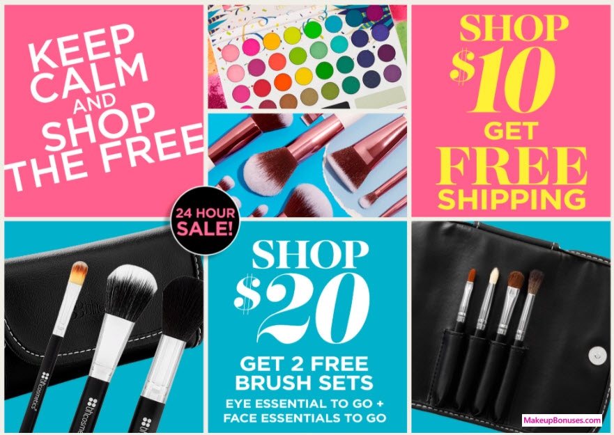 Receive a free 9-pc gift with your $20 BH Cosmetics purchase