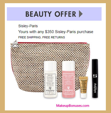 Receive a free 8-pc gift with your $350 Sisley Paris purchase